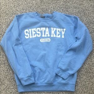 Gildan Light Blue Siesta Key Florida Sweatshirt
